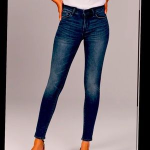 Abercrombie and Fitch mid rise skinny jeans